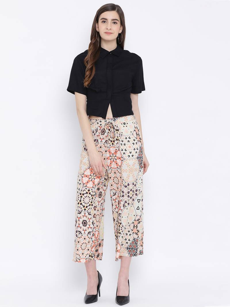 Graphic Shiner Sally Women Culottes