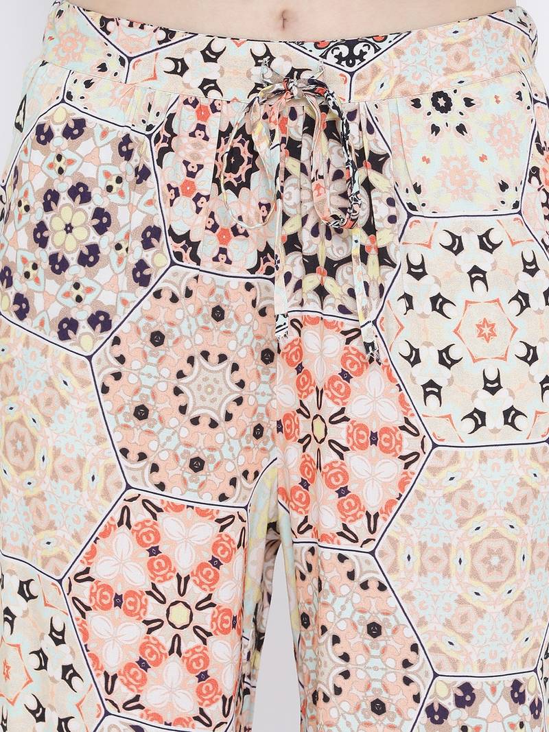 Graphic Shiner Sally Women Culottes