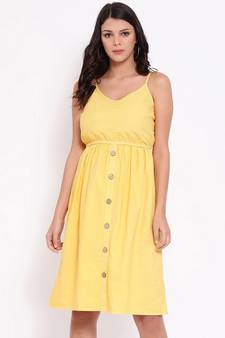 Sunrise Stereo overdyed Strap Women's Midi Dress