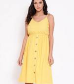 Sunrise Stereo overdyed Strap Women's Midi Dress