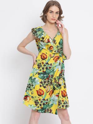Tropical Amethyst Hi-Lo Skater Dress 1