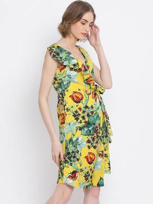 Tropical Amethyst Hi-Lo Skater Dress 3