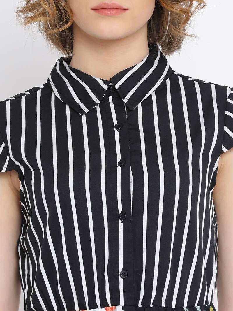 Floral Mayhem Hi-Lo Skater Dress