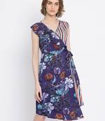 Floral Glamour Hi-Lo Skater Dress