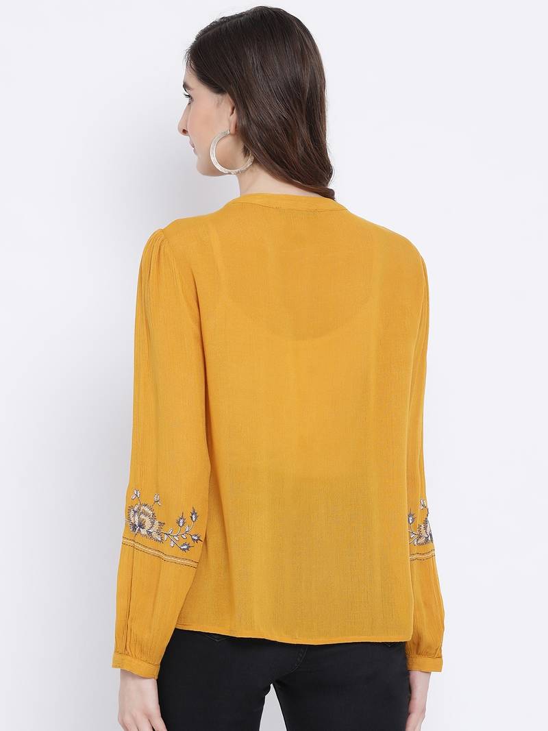 Sunshine Embro Pastel Women Shirt