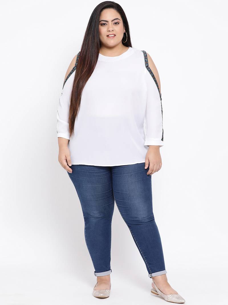 Emerald Glare Glam Plus Size Top