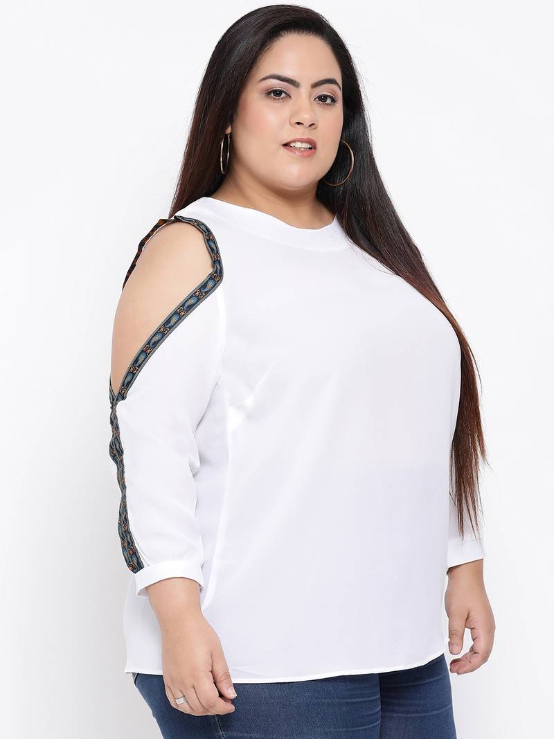 Emerald Glare Glam Plus Size Top