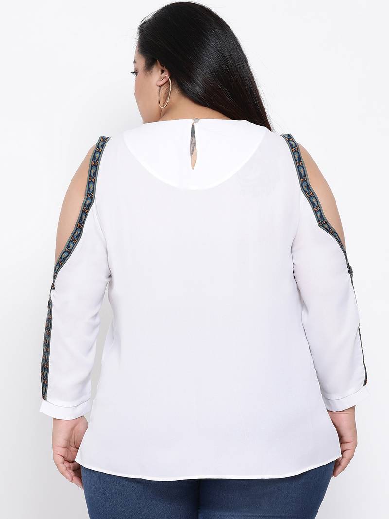 Emerald Glare Glam Plus Size Top