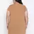 Camel Velvet Embro Plus Size Tunic