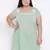 Sage Effect Embro Plus Size Tunic