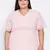 Chantelle Pink Lace Empire Plus Top