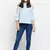 Whale Sky Sea Embroidered Top