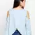 Whale Sky Sea Embroidered Top