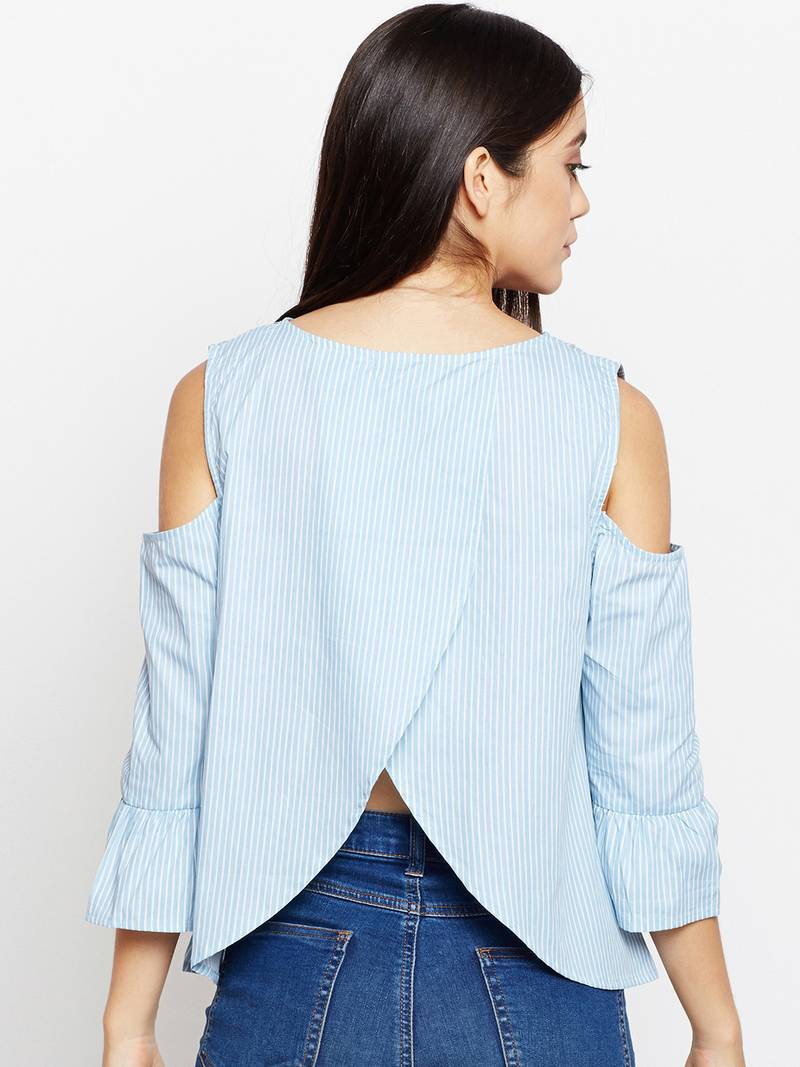 Whale Sky Sea Embroidered Top