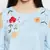 Whale Sky Sea Embroidered Top