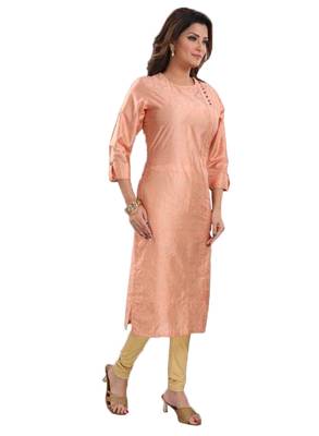 Pink printed viscose ethnic-kurtis 3