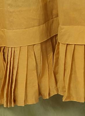 Yellow plain viscose ethnic-kurtis 4