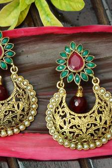 Multicolor onyx earrings