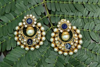 Blue onyx earrings 1