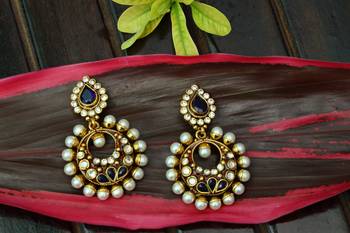 Blue onyx earrings 1