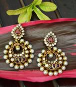 Purple onyx earrings