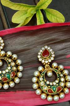 Multicolor onyx earrings