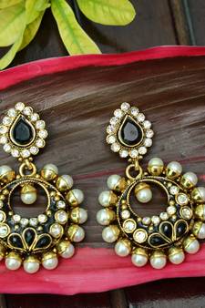 Black onyx earrings