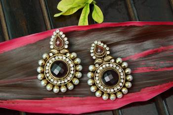 Purple onyx earrings 1
