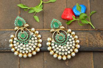Green onyx earrings 1