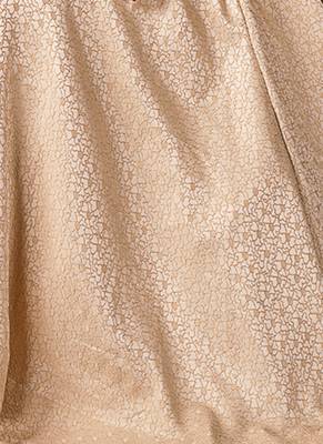 Cream Jacquard Designer Pakistani Kurtis 4