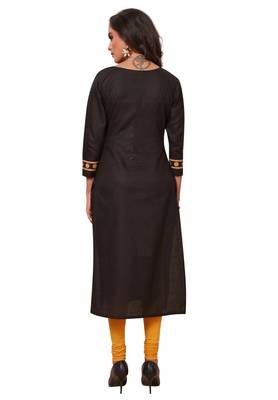 Women's Pack of 2 Cotton Printed Straight Fit Readymade Kurti combo 5
