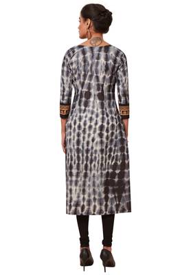 Women's Pack of 2 Cotton Printed Straight Fit Readymade Kurti combo 3