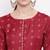 Women's  Maroon Rayon Floral Printed Anarkali Kurta Dress