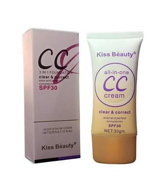 Kiss Beauty 3 in 1 Foundation Clear And Correct 1