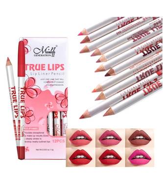 Me Now Pack Of 12 True Lips Lip Liner Pencils 1