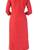 Women's  Red Cotton Slub Solid Straight Kurta