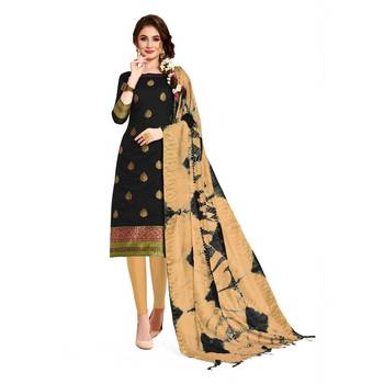 Black floral print cotton salwar 1