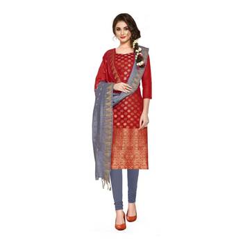 Maroon floral print cotton salwar 1