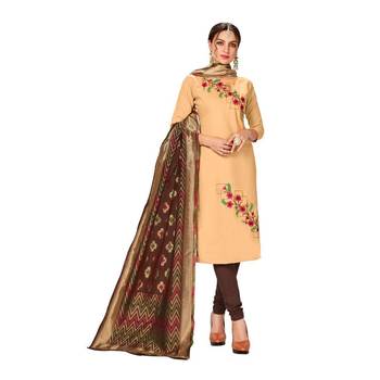 Cream woven cotton salwar 1