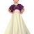 Kids Purple Blouse And White Lehenga Choli For Girls 