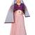 Kids Purple Blouse And Pink Lehenga Choli For Girls 