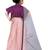 Kids Purple Blouse And Pink Lehenga Choli For Girls 