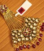 Red ruby  maang-tikka