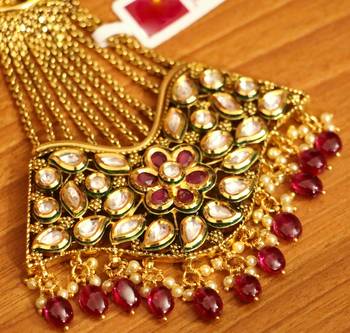 Red ruby  maang-tikka 2