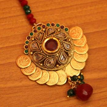 Multicolor ruby  maang-tikka 2