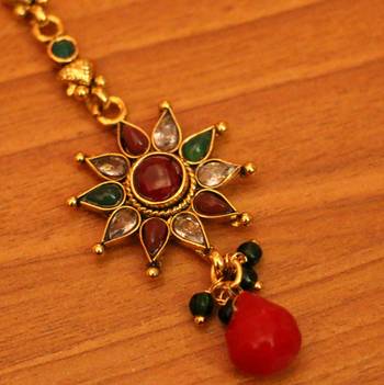 Multicolor ruby  maang-tikka 2