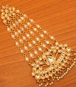 White pearl maang-tikka