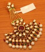 Red ruby  maang-tikka