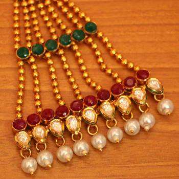 Multicolor ruby  maang-tikka 2