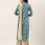Sea Green Color Printed Unstitched Dress Material